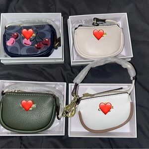 Chic Mini Bag Collection in Green, Cream, and White